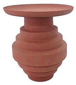Tavolino Ø 35,5x40 cm Alka in Acciaio Terracotta