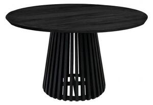 Tavolo Rotondo Fisso Ø 130x75 cm Caffè black in Legno Black