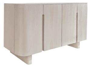 Credenza 4 Ante 150x40x84 cm Caffè White in Legno