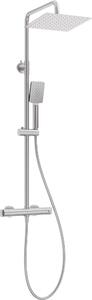 Rain shower with thermostatic shower mixer