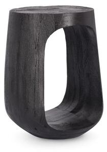 Tavolino Ø 33x45 cm Caffèblack in Legno Black