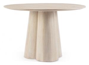 Tavolo Rotondo Fisso Ø 120x77 cm Caffè White in Legno