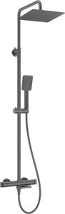 Showerhead with thermostatic bath mixer
