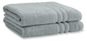 Set di asciugamani tipo terry verde polveroso in cotone 2 pz 90x140 cm Zero Twist – Catherine Lansfield