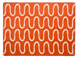 Coperta arancione 150x200 cm Swirl – noo.ma