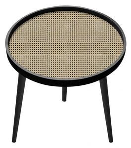 Tavolino 50x50x45 cm Josine in Legno Nero
