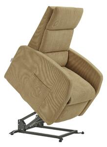 Poltrona Alzapersona Elettrica 2 Motori 72x111x86 cm Martina in Microfibra Dispositivo Medico 1 Cammello