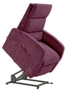 Poltrona Alzapersona Elettrica 2 Motori 72x111x86 cm Martina in Microfibra Dispositivo Medico 1 Viola