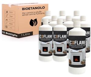 Bioetanolo 12 Litri Combustibile Ecologico per Camini Caminetti Biocamini