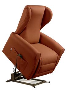 Poltrona Alzapersona Elettrica 2 Motori 90x100x90 cm Sofa in Microfibra Dispositivo Medico 1 Mattone