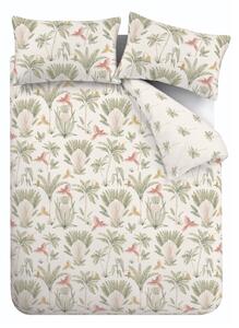Biancheria da letto beige per letto matrimoniale 200x200 cm Paradiso Palm – Catherine Lansfield