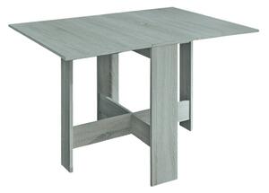 Tavolo Pieghevole Salvaspazio 130x76x73,4 cm in MDF Artemio Cemento