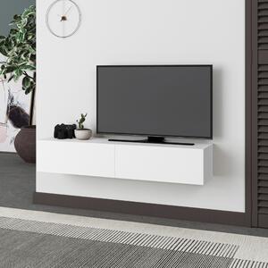 Mobile TV Sospeso 135x31,7x25 cm in MDF Francy Bianco