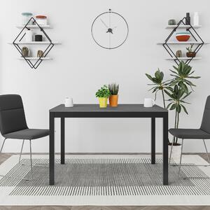 Tavolo Allungabile 120x80 cm in MDF e Acciaio Moster Antracite Grigio