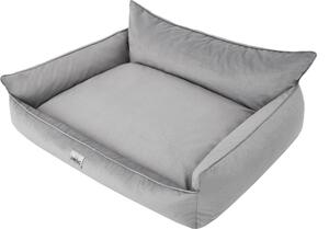 Letto ortopedico per cani JOKER letto per cani divano letto cestino materasso letto per animali XXXL 132x106 cm velluto grigio chiaro