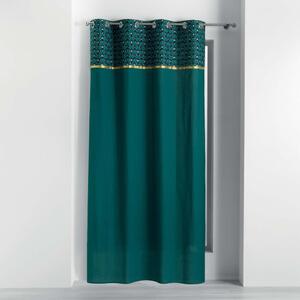 Tenda color petrolio in cotone 140x240 cm Artchic – douceur d'intérieur