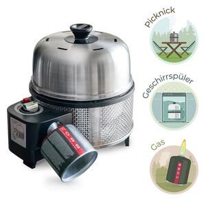 COBB Gasgrill Deluxe 2.0 (Sparsamer & handlicher Grill aus Edelstahl) Nr. 700-3