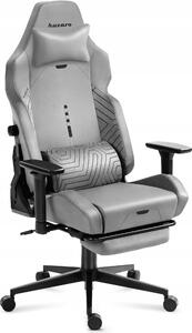 Huzaro Force 8.1 Gaming Chair Grey - Sedia ergonomica girevole con sistema BackBalance, braccioli 3D e poggiapiedi
