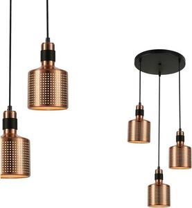 Italux Restenza lampadario moderno in rame PND-2439-3-COP