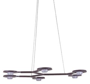 Italux Kresyda LED lampada a sospensione moderna Bronzo AD16014-6B CAFFE' SCURO