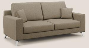 Divano 2 Posti 146x95x91 cm in Tessuto Marrone