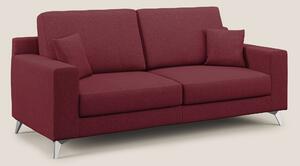 Divano 2 Posti 146x95x91 cm in Tessuto Rosso