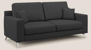 Divano 2 Posti 146x95x91 cm in Tessuto Antracite
