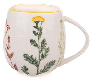 Tazza bianca in porcellana 500 ml Flower Garden – Dakls