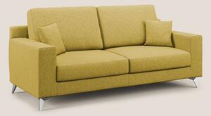 Divano 2 Posti 146x95x91 cm in Tessuto Giallo