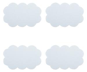 Set di tappetini antiscivolo per bambini 4 pz per la vasca 9x14,5 cm Nuages – MSV
