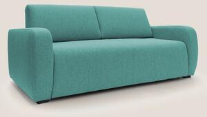 Divano Letto 3 Posti 195x93x100 cm in Tessuto Verde