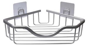 Mensola da bagno senza foratura/ad angolo color argento lucido in alluminio Filaire Aluminium – douceur d'intérieur