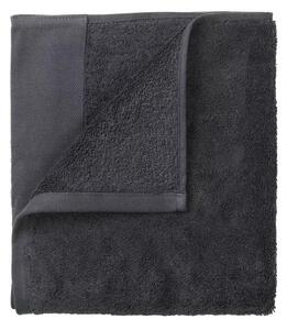 Set di asciugamani tipo terry color antracite in cotone organico 2 pz 30x50 cm Riva – Blomus