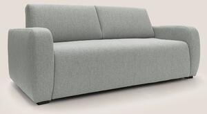 Divano Letto 3 Posti 215x93x100 cm in Tessuto Grigio Chiaro