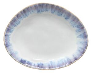 Piatto da dolce bianco/blu in gres Brisa – Costa Nova