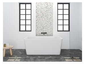 Vasca da bagno rettangolare freestanding - 130 x 70 x 55 cm - Acrilico - Bianco - 197 L - SPICARA