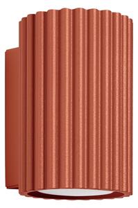 Lampada da parete color mattone Gleam – Sollux