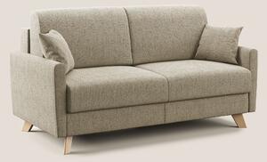 Divano Letto 2 Posti 160x94x97 cm in Tessuto Beige