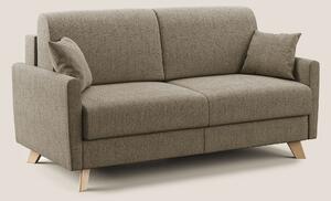 Divano Letto 2 Posti 160x94x97 cm in Tessuto Marrone