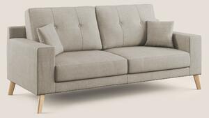 Divano 2 Posti 146x95x91 cm in Tessuto Panna