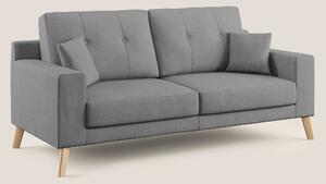 Divano 2 Posti 146x95x91 cm in Tessuto Grigio