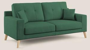Divano 2 Posti 146x95x91 cm in Tessuto Verde