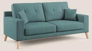 Divano 2 Posti 146x95x91 cm in Tessuto Petrolio