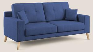 Divano 2 Posti 146x95x91 cm in Tessuto Blu