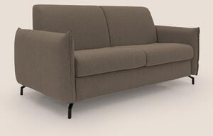 Divano Letto 2 Posti 175x95x96 cm in Tessuto Marrone