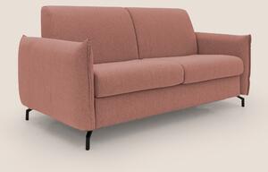 Divano Letto 2 Posti 175x95x96 cm in Tessuto Salmone