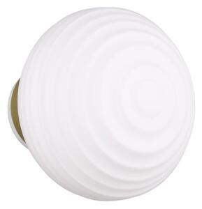 Lampada da parete LED bianca in vetro con ricarica USB ø 15,5 cm Earl – Reality