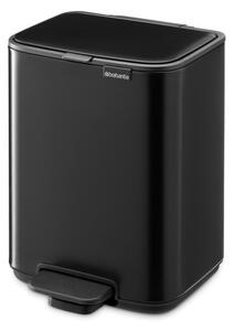 Cestino per la spazzatura nero opaco in acciaio con pedale 4 l Bo – Brabantia