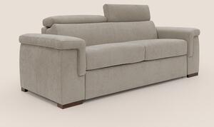 Divano Letto 3 Posti 200x100x95 cm in Tessuto Panna