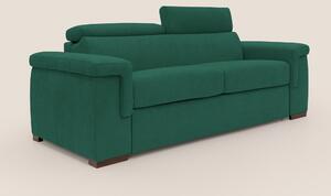 Divano Letto 3 Posti 200x100x95 cm in Tessuto Verde